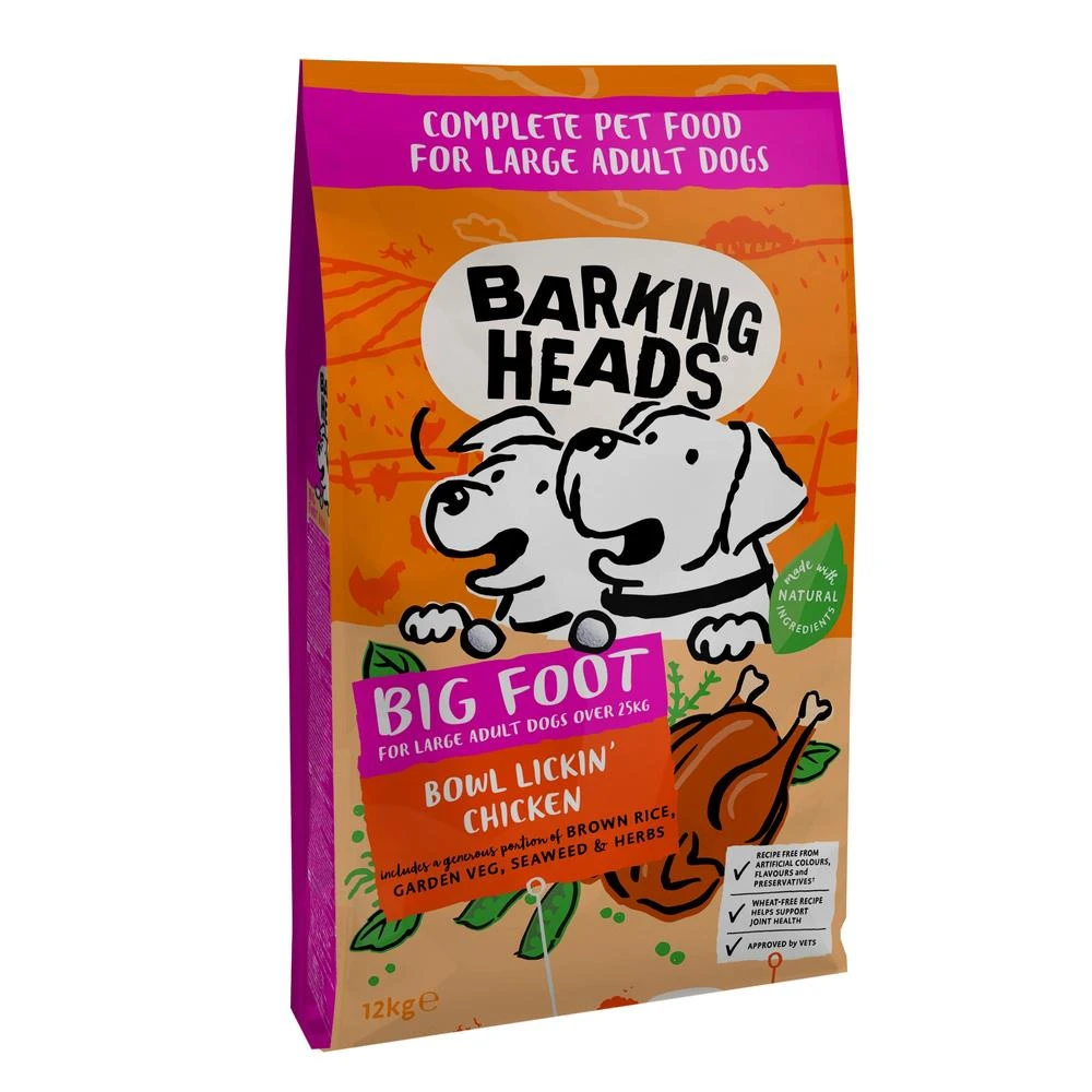 Barking Heads Bowl Lickin' Poulet Pour Chiens Adultes De Grande Race 12kg 1 Barking Heads Bowl Lickin' Poulet Pour Chiens Adultes De Grande Race 12kg