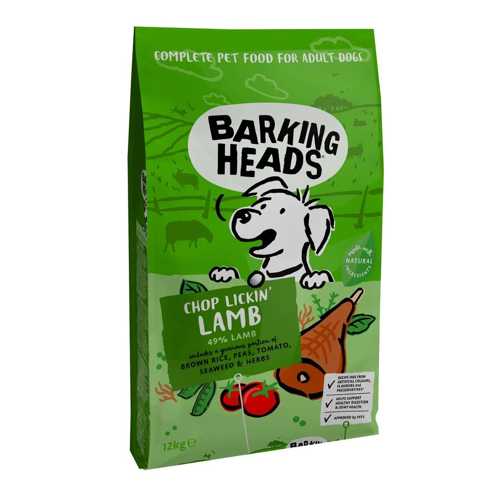 Barking Heads Chop Lickin' Agneau Pour Tous Les Chiens Adultes 12kg 1 Barking Heads Chop Lickin' Agneau Pour Tous Les Chiens Adultes 12kg