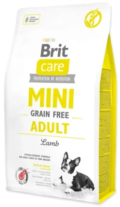 Brit Care Mini Grain Free Adult Avec Agneau 2kg X2