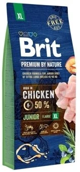 Brit Premium By Nature Junior XL Avec Du Poulet 15 Kg
