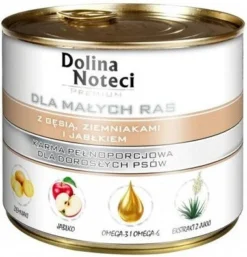 Dolina Noteci Premium Pour Petits Chiens Avec Oie, Pommes De Terre Et Pommes 185g X6