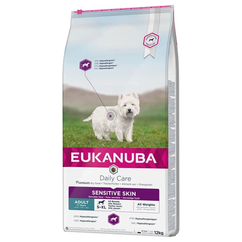 Eukanuba Daily Care Adult Sensitive Skin 12kg 1 Eukanuba Daily Care Adult Sensitive Skin 12kg