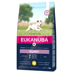 Eukanuba Growing Puppy Petites Races Poulet 3kg + Surprise Gratuite Pour Votre Chien -Magasin De Fournitures Pour Chiens fre pl Eukanuba Growing Puppy Petites Races Poulet 3kg 10111 1