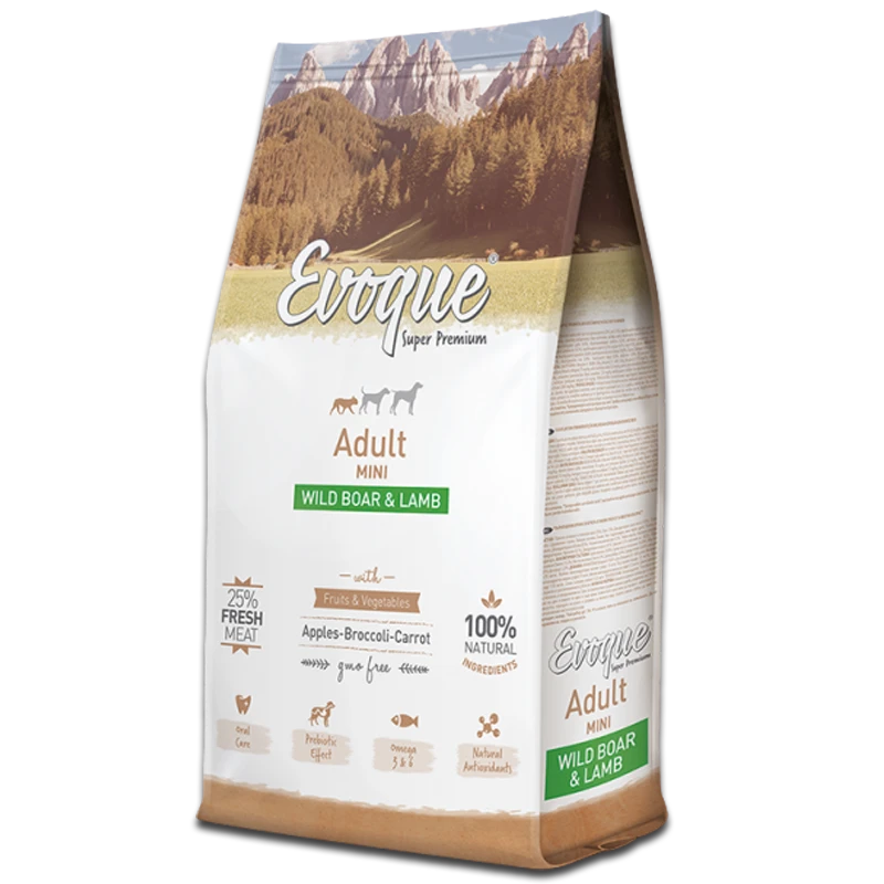 Evoque Adult Mini Venison Avec Agneau Super Premium 8kg 1 Evoque Adult Mini Venison Avec Agneau Super Premium 8kg