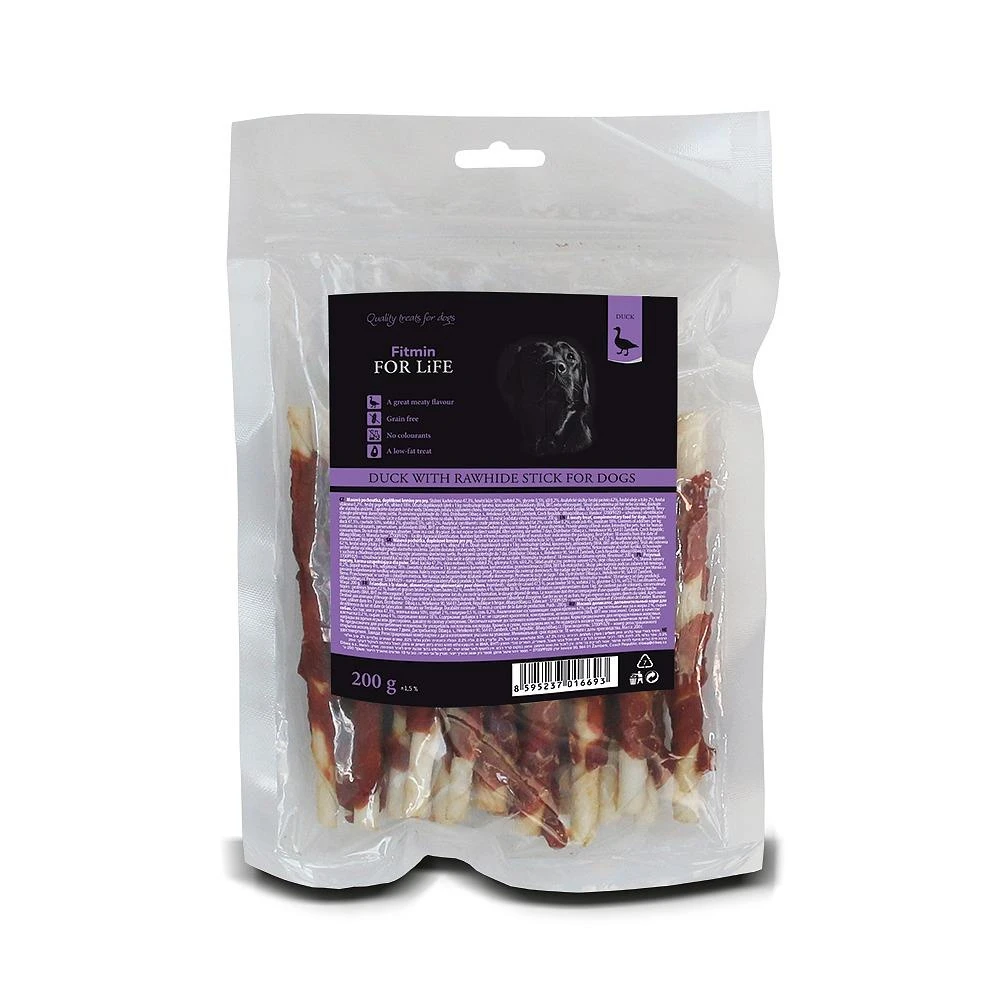 FITMIN DOG RAWHIDE Friandises En Cuir De Canard Pour Chiens 200g X12 4 FITMIN DOG RAWHIDE Friandises En Cuir De Canard Pour Chiens 200g X12 – Image 4