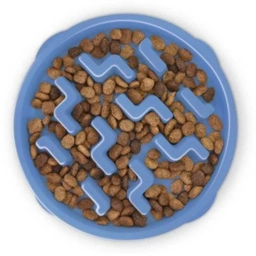 FUN FEEDER -Mini Bowl Pour Ralentir L'alimentation Bleu 2 FUN FEEDER -Mini Bowl Pour Ralentir L'alimentation Bleu – Image 2