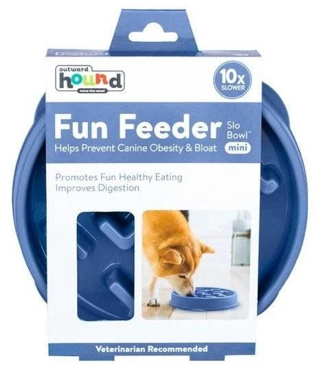 FUN FEEDER -Mini Bowl Pour Ralentir L'alimentation Bleu 3 FUN FEEDER -Mini Bowl Pour Ralentir L'alimentation Bleu – Image 3