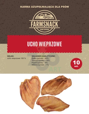 FarmSnack Oreille De Porc 10pcs 1 FarmSnack Oreille De Porc 10pcs