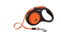 Flexi Laisse Classic Sangle S 5m Jusqu'à 15kg Orange Néon