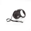 Flexi Laisse Noir Design S Sangle 5m Jusqu'à 15kg Noir+ Surprise Gratuite Pour Votre Chien