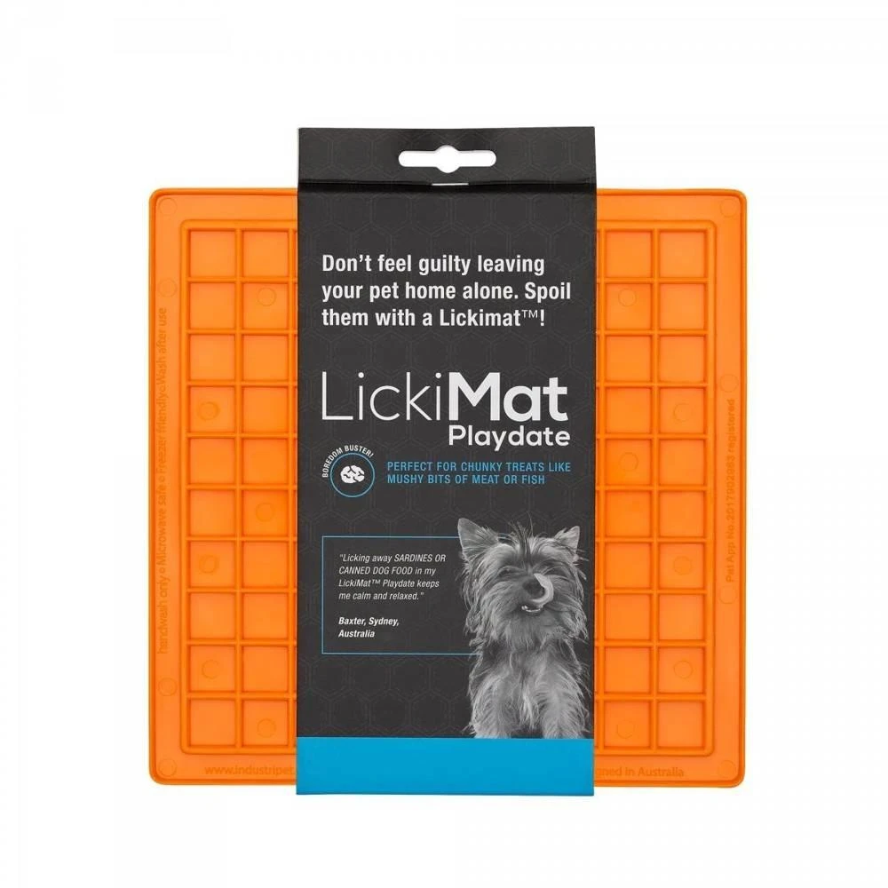 LickiMat BUDDY Tapis Souple Orange 1 LickiMat BUDDY Tapis Souple Orange