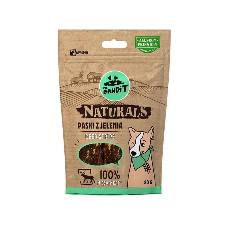 MR. BANDIT NATURALS - Lanières De Cerf 100% Viande 80 G X12 2 MR. BANDIT NATURALS - Lanières De Cerf 100% Viande 80 G X12 – Image 2