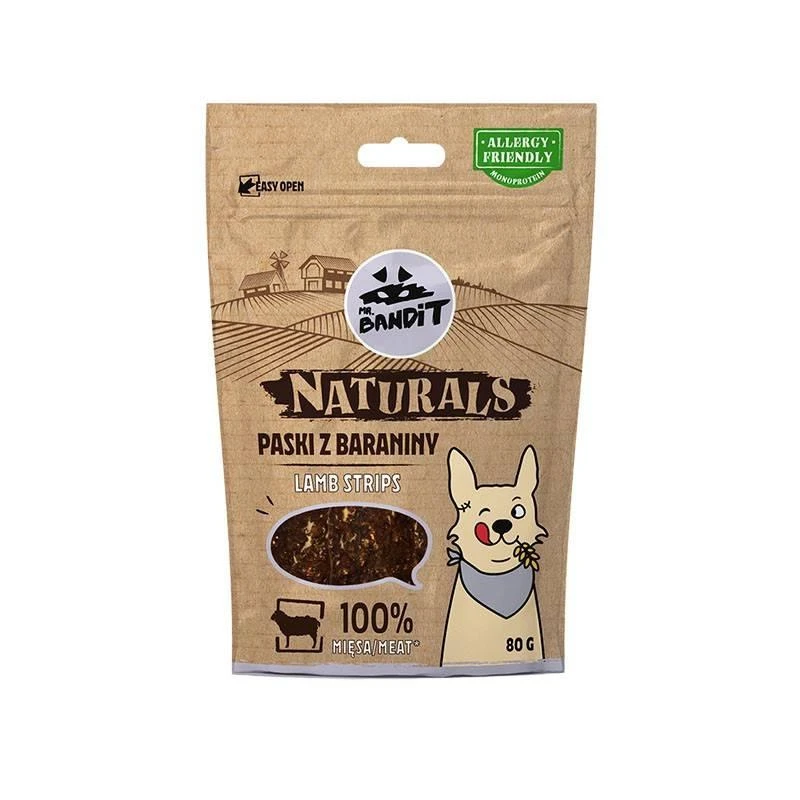 MR. BANDIT NATURALS - Lanières De Mouton 100% Viande 80g 2 MR. BANDIT NATURALS - Lanières De Mouton 100% Viande 80g – Image 2