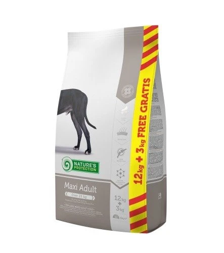 Nature's Protection Maxi Adult 12kg + 3kg Gratuit 1 Nature's Protection Maxi Adult 12kg + 3kg Gratuit