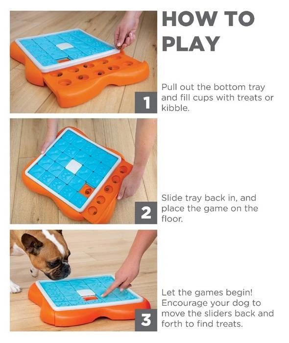 Nina Ottosson Dog Challenge Slider - Un Jeu Interactif Pour Les Chiens - Niveau 3. 5 Nina Ottosson Dog Challenge Slider - Un Jeu Interactif Pour Les Chiens - Niveau 3. – Image 5