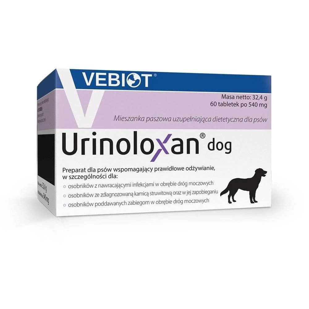 Nutrifarm Sp. Z O.o. Vebiot Urinoloxan Chien 60 Comprimés 1 Nutrifarm Sp. Z O.o. Vebiot Urinoloxan Chien 60 Comprimés