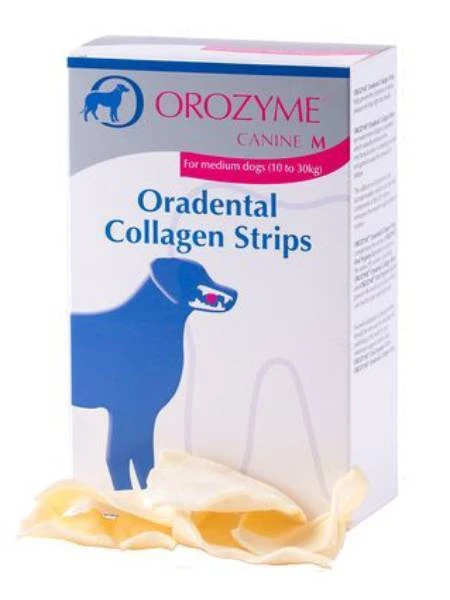 Orozyme - Tampons Nettoyants Au Collagène Pour Chiens Taille M 141g 1 Orozyme - Tampons Nettoyants Au Collagène Pour Chiens Taille M 141g