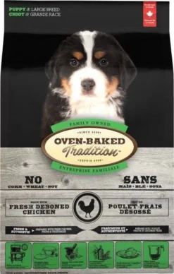 Oven Baked Tradition Dog Food Puppy Large Breed 11,34kg Au Poulet