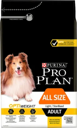 PURINA PRO PLAN PRO PLAN Light Sterilised All Sizes Croquettes Pour Chiens Adultes Riches En Poulet 14kg + Surprise Gratuite Pour Chien -Magasin De Fournitures Pour Chiens fre pl PRO PLAN Light Sterilised All Sizes Croquettes pour chiens adultes riches en poulet 14kg Surprise Gratuite pour Chien 26979 2