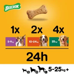 Pedigree Biscrok Biscuits Pour Chiens Adultes Sous Forme D'os Avec De L'agneau, Du Poulet Et Du Bœuf 500g X2 -Magasin De Fournitures Pour Chiens fre pl Pedigree Biscrok Biscuits Pour chiens adultes sous forme dos avec de lagneau du poulet et du boeuf 500g x2 30143 4