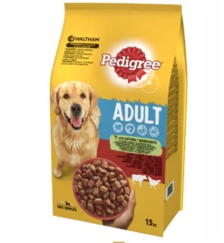 Pedigree Pedigree Nourriture Sèche Pour Chien Adulte De Race Moyenne Au Boeuf Et à La Volaille 15kg + Surprise Gartuite Pour Chien