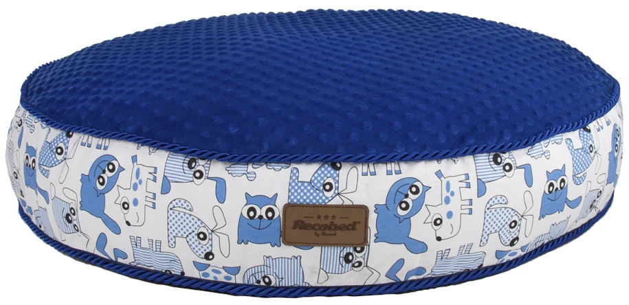 RECOBED Pouf Azowian Bleu S Ø50cm 1 RECOBED Pouf Azowian Bleu S Ø50cm