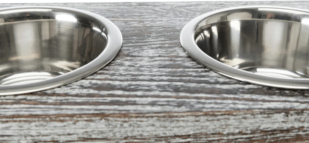 Trixie Ensemble De Bols En Bois/acier 36x7x19cm 4 Trixie Ensemble De Bols En Bois/acier 36x7x19cm – Image 4
