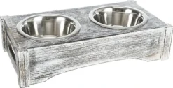 Trixie Ensemble De Bols En Bois/acier 42x10x22cm