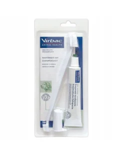 VIRBAC Kit Dentaire Pour Chiens (pâte + Brosse à Dents) 70g