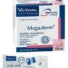 VIRBAC Megaderm 28x4 Ml Complément Alimentaire Pour Chiens Et Chats Jusqu'à 10kg Pour Les Problèmes De Peau