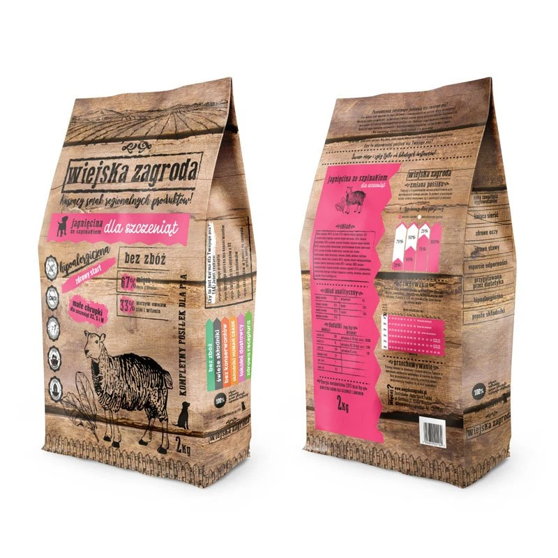 Wiejska Zagroda Pour Chiots Agneau Aux épinards 2kg 3 Wiejska Zagroda Pour Chiots Agneau Aux épinards 2kg – Image 3